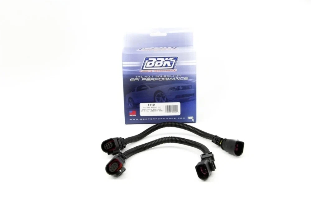 Fits 2011-2014 Mustang 5.0 Front O2 Extensions- 12In (Pair)-1112